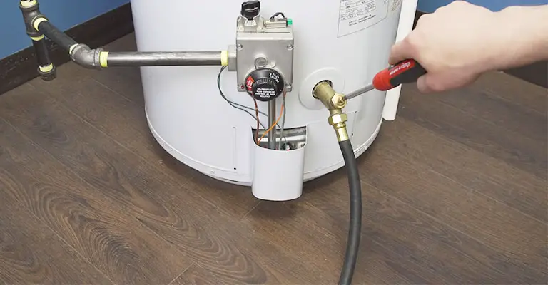 Observe And Prepare The Draining Process For The Water Heater