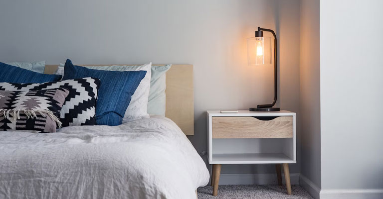 Where Should A Nightstand Be Placed To A Bed