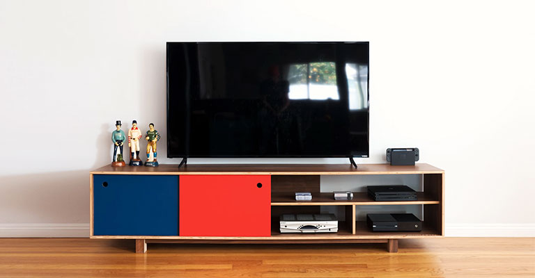 To Find The Right TV Stand, You May Have To Break And Mend A Few Things