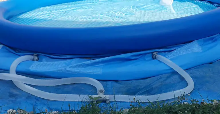 Draining A Small Inflatable Pool With A Garden Hose