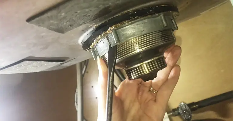 How To Remove A Stuck Lock Nut From A Sink Drain