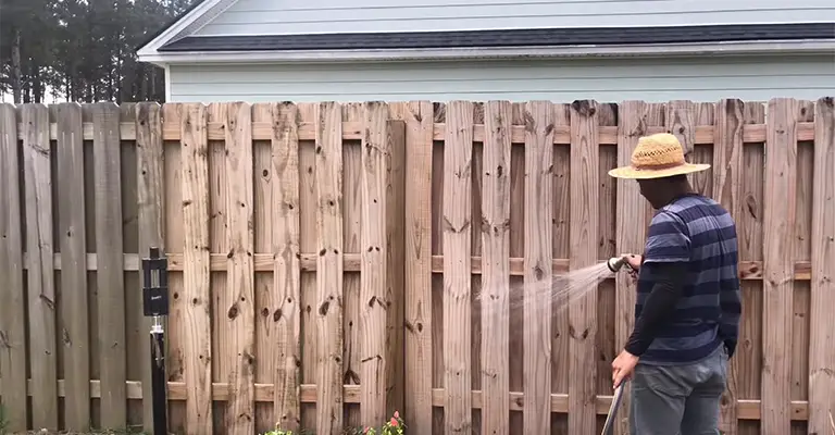 Cleaning A Wood Fence Without Pressure Washing