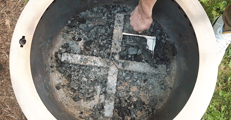 Use A Vacuum To Clean Out The Fire Pit