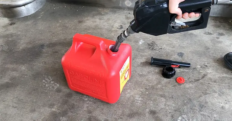 How To Fill A Gas Can At The Gas Station