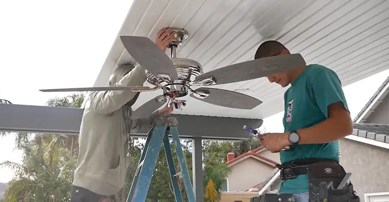 How To Install An Outdoor Ceiling Fan On A Pergola