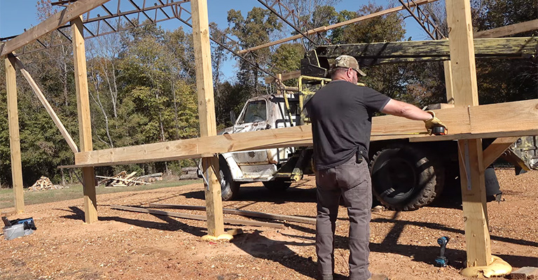 How Far Can A 6X6 Beam Span For Pergola?
