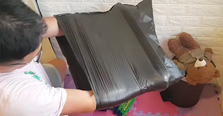 Using Drawstring Trash Bags