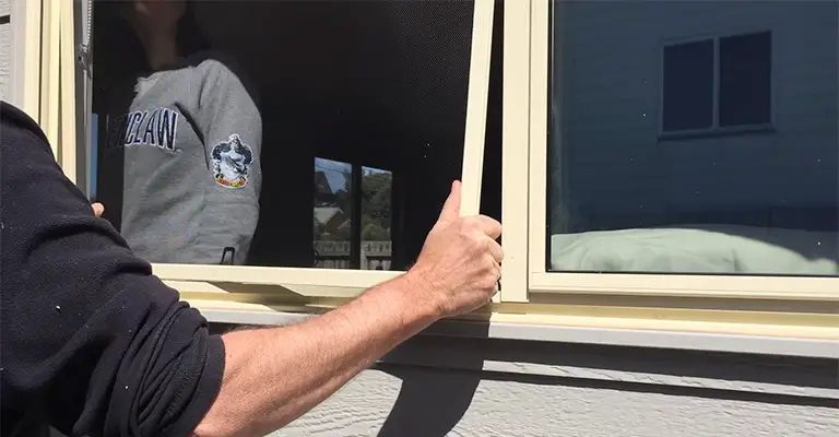 How To Get A Window Screen Back In From Inside