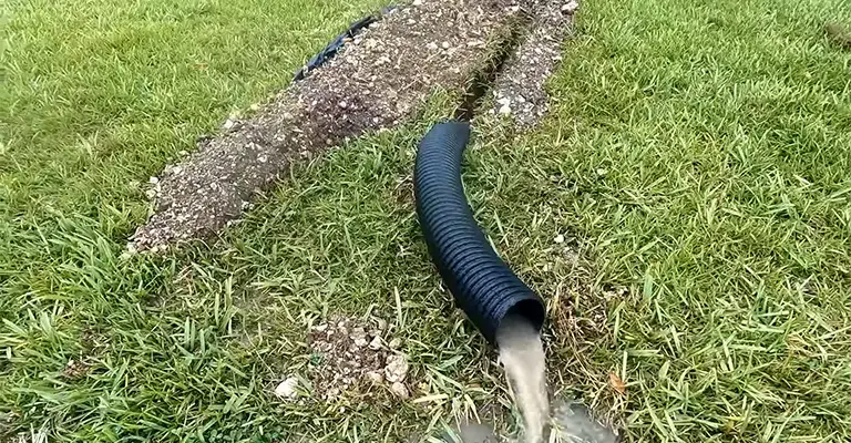 French Drain Not Draining Fast Enough