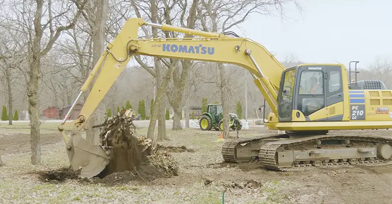 What Size Excavator Do You Need For Stump Removal