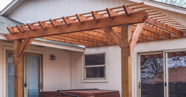 Attach a Pergola to a House with Gutters