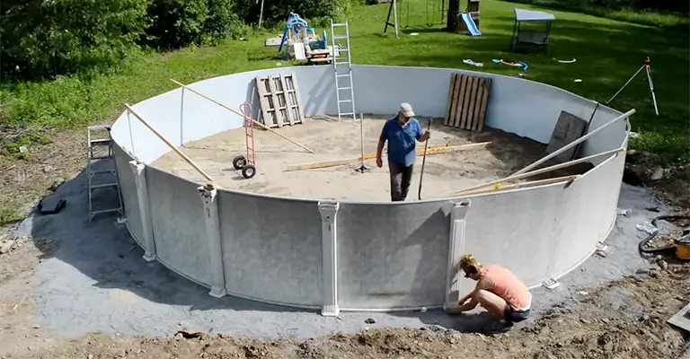 Build A Concrete Slab For Above Ground Pool