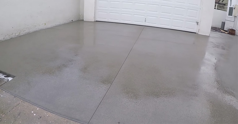 Sand the Surface and Wash the Concrete