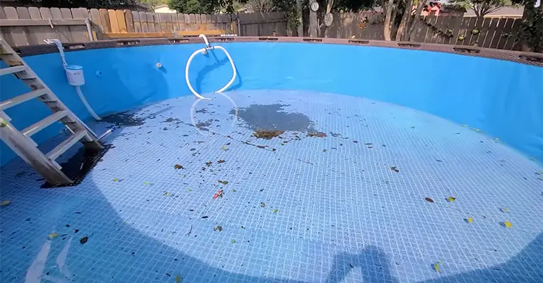 How To Clean Pool Liner After Draining