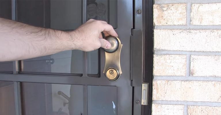 How To Open A Locked Storm Door?