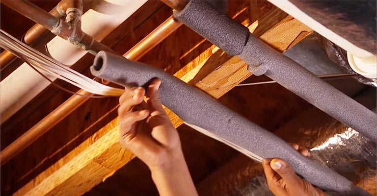 Insulate Hot Water Pipes
