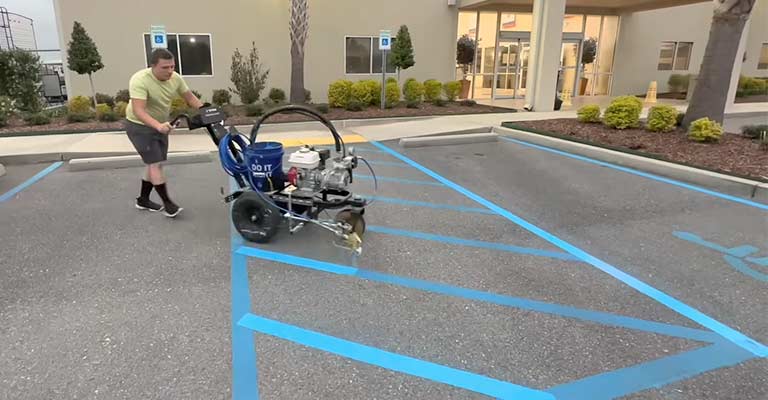 A DIY Guide To Painting Parking Lot Lines Without A Machine