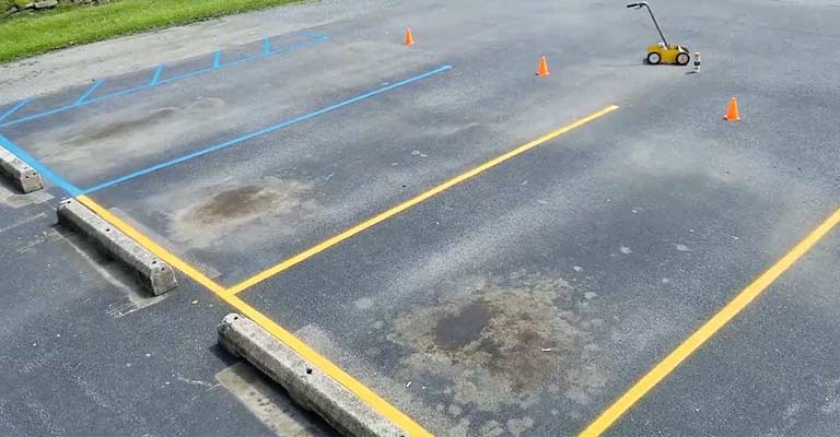 A Quick DIY Method For Painting Parking Lot Line